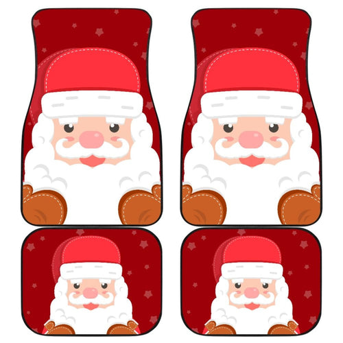 Christmas Car Floor Mats Cute Santa Claus