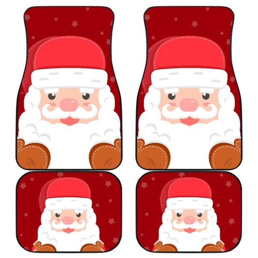 Christmas Car Floor Mats Cute Santa Claus