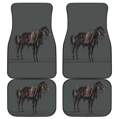 Scary Horror Zombie Horse Car Floor Mats