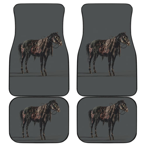 Scary Horror Zombie Horse Car Floor Mats