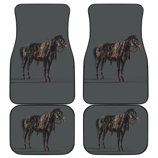 Scary Horror Zombie Horse Car Floor Mats