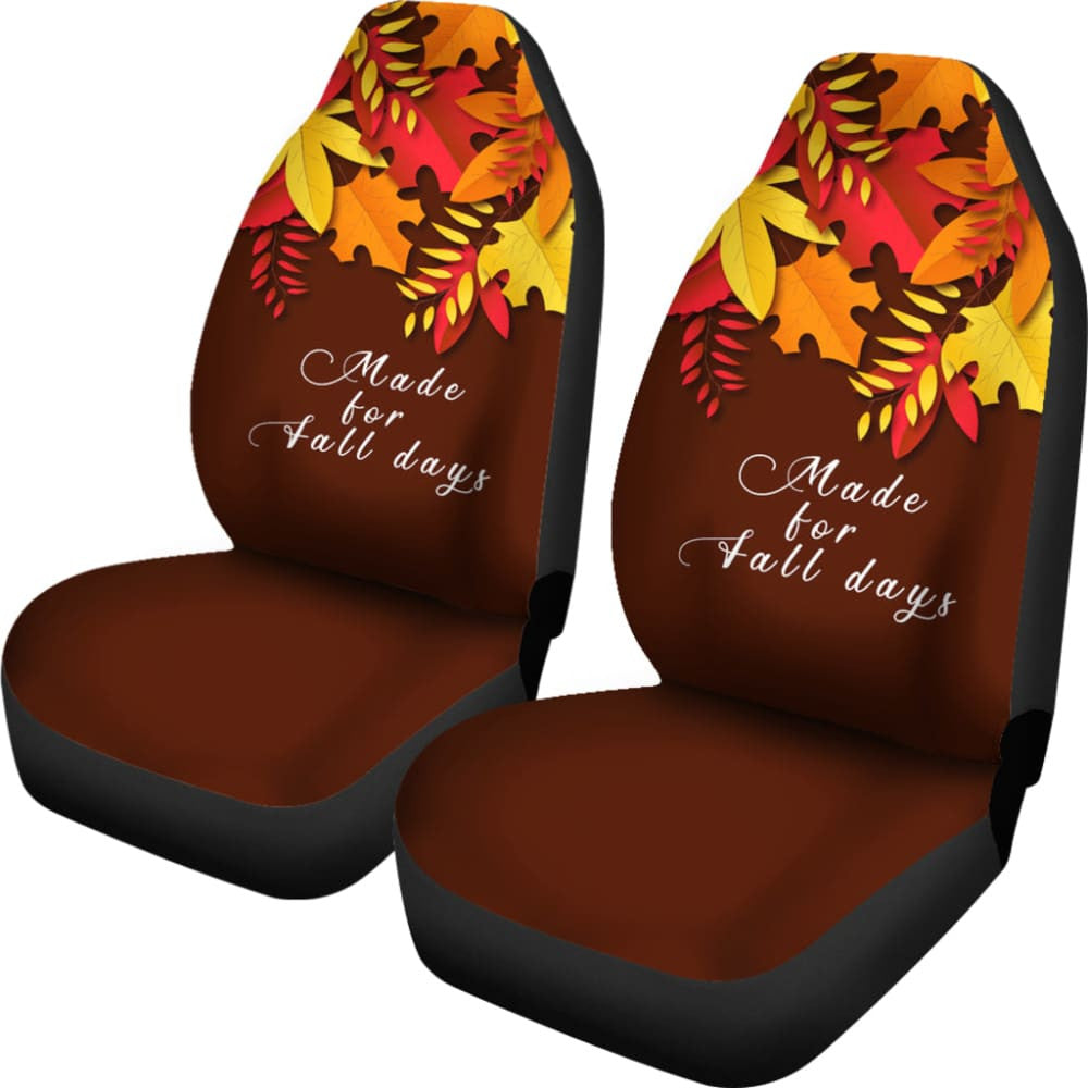Fall Made For Fall Days Autumn Leaves Car Seat Covers