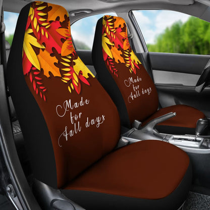 Fall Made For Fall Days Autumn Leaves Car Seat Covers