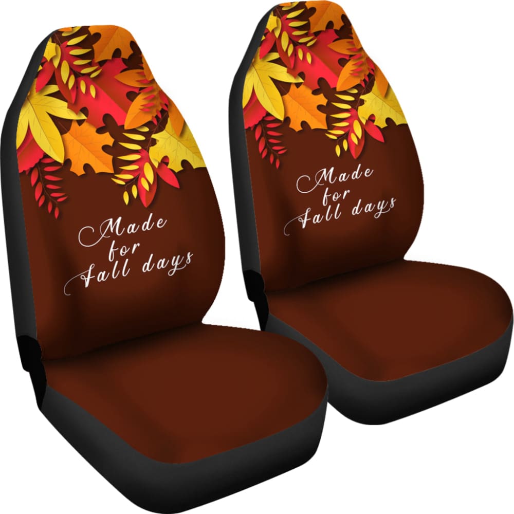 Fall Made For Fall Days Autumn Leaves Car Seat Covers