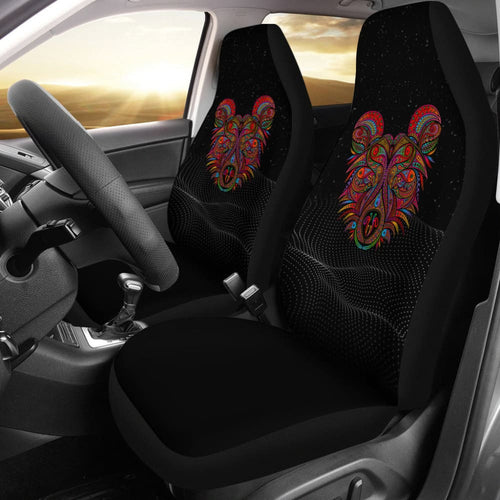 Canada Car Seat Covers Canadian Grizzly Bear Pattern