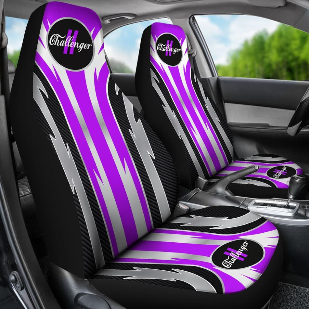Amazing Purple Dodge Challenger Car Seat Covers