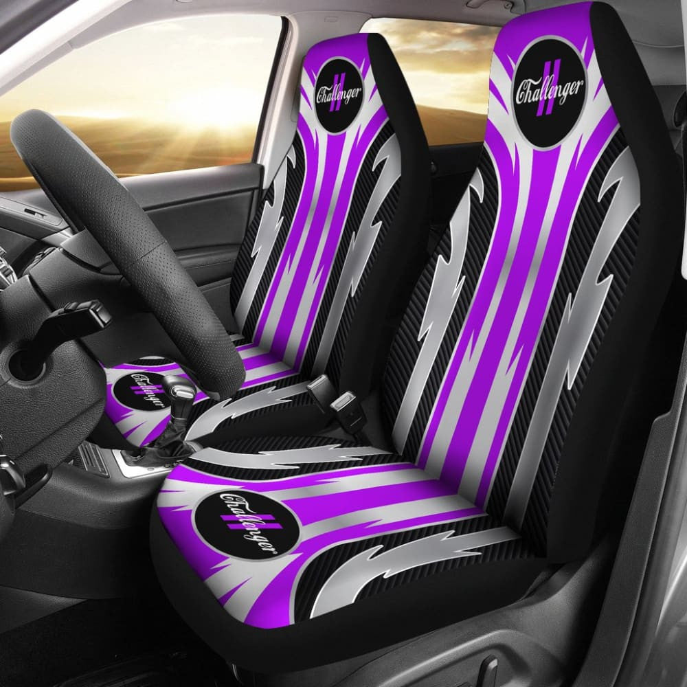 Amazing Purple Dodge Challenger Car Seat Covers