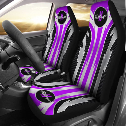 Amazing Purple Dodge Challenger Car Seat Covers