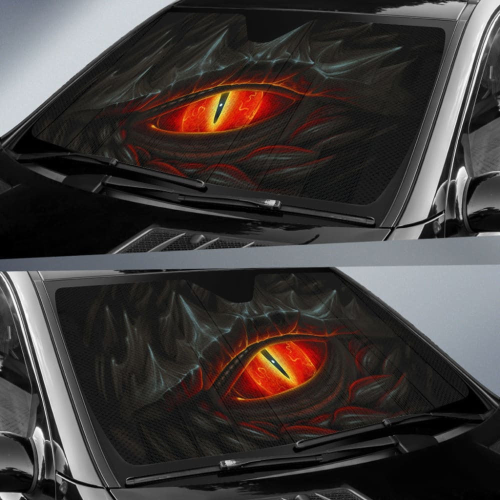 Fire Dragon Eye Custom Car Accessories Car Auto Sun Shades