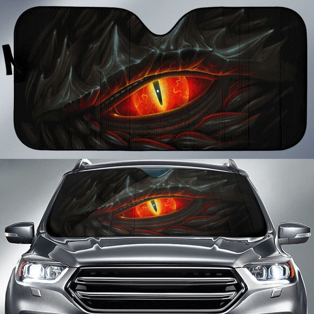 Fire Dragon Eye Custom Car Accessories Car Auto Sun Shades