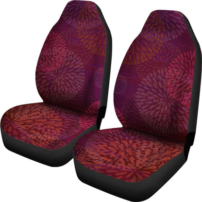 Raspberry Sunset Chrysanthemums Car Seat Covers
