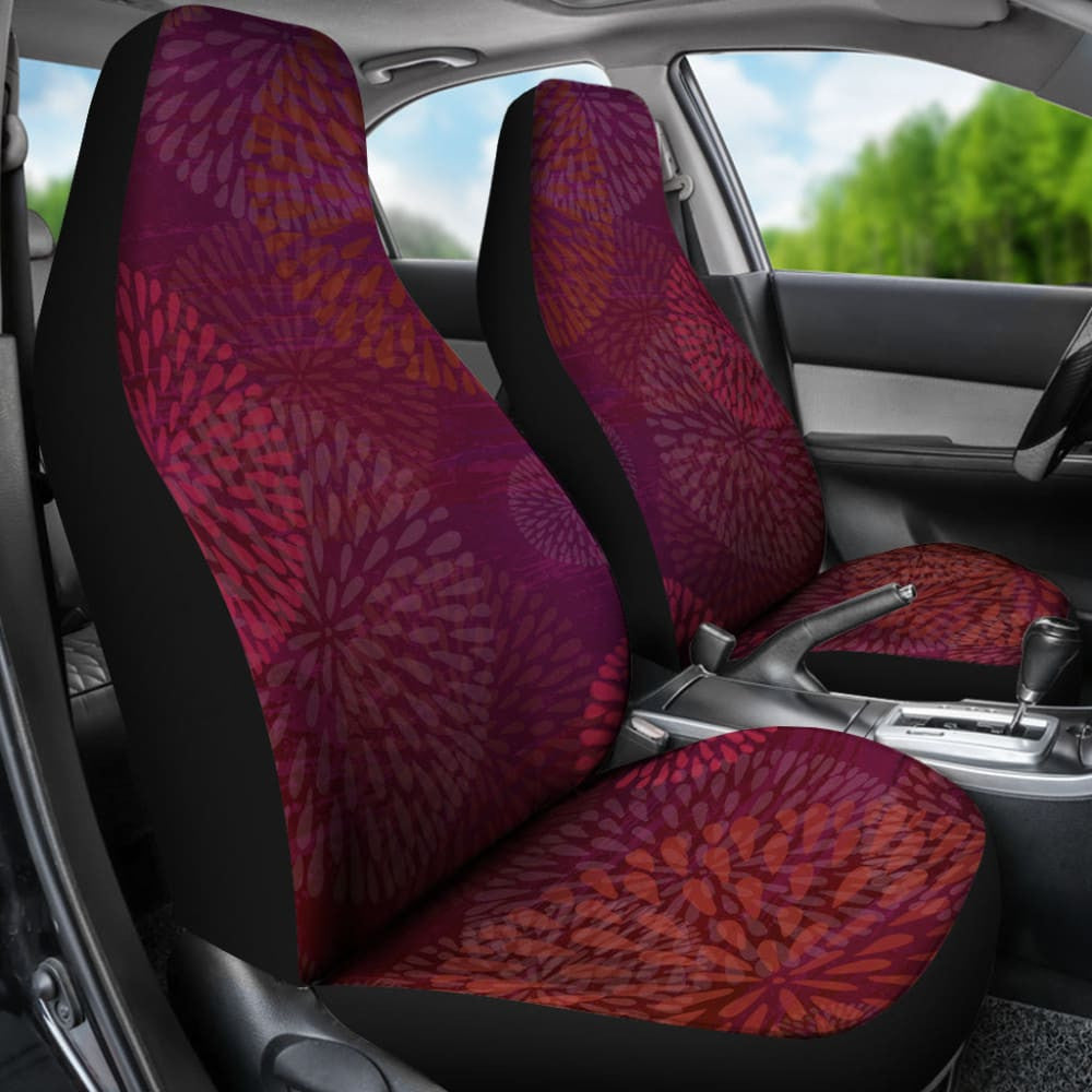 Raspberry Sunset Chrysanthemums Car Seat Covers