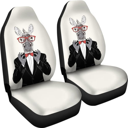Gentle-zebra Ready For Party Car Seat Covers