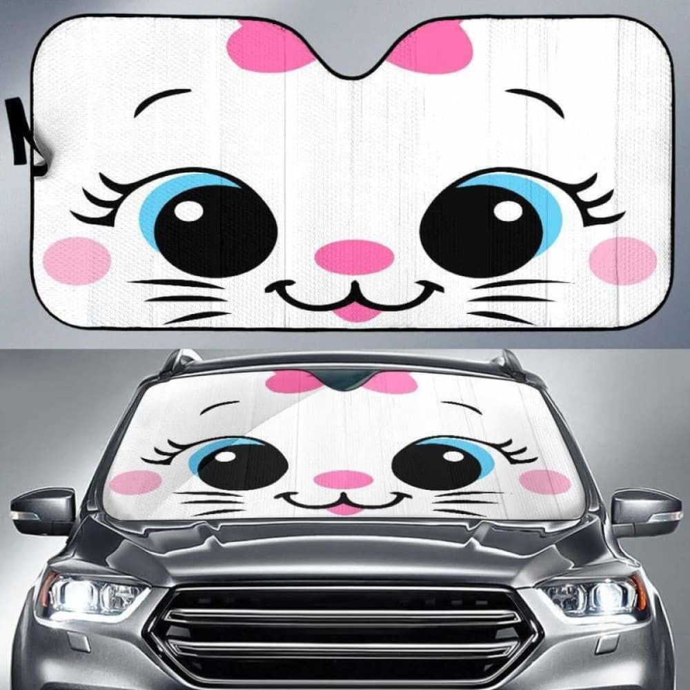 Cat Face Car Auto Sun Shades