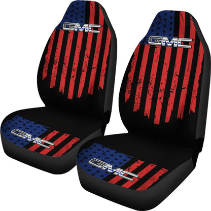 American Flag Red And Blue Mix GMC Car Seat Covers