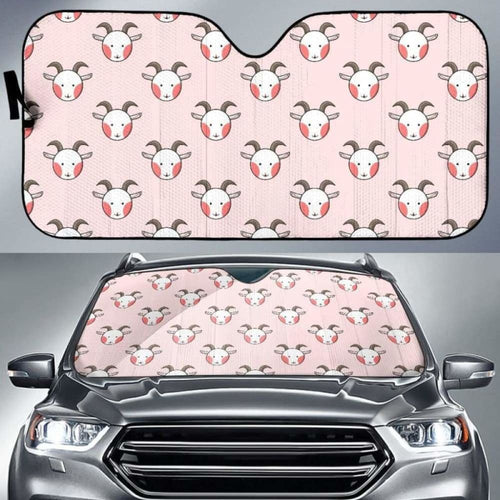 Cute Goat Pattern Car Auto Sun Shades