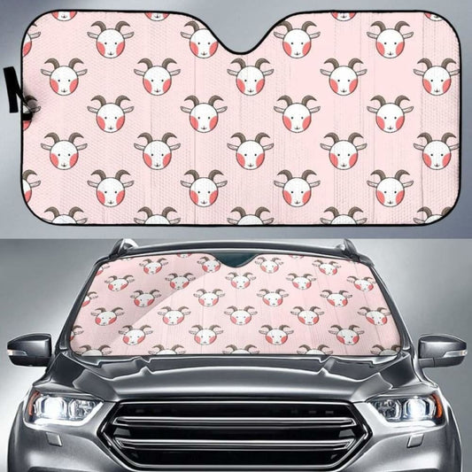 Cute Goat Pattern Car Auto Sun Shades