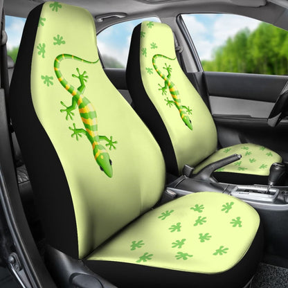 Ornate Green Lizard Reptile Car Seat Covers
