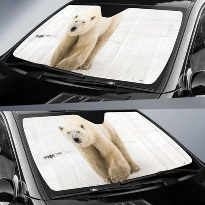 Polar Bear White Bear Snow Sea Ice Hd Car Sun Shade