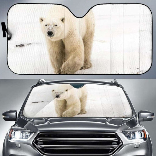 Polar Bear White Bear Snow Sea Ice Hd Car Sun Shade