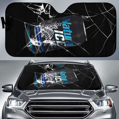 Natural Ice Auto Sun Shade Car Sun Visor Funny Beer Lover