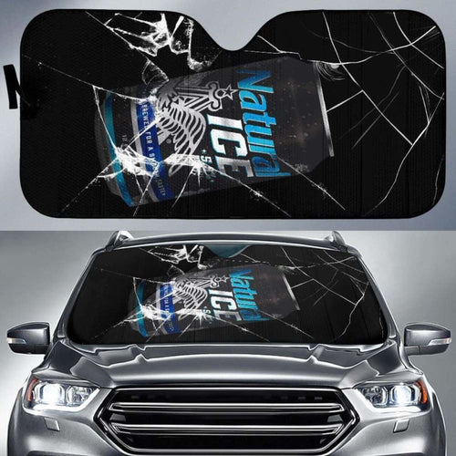Natural Ice Auto Sun Shade Car Sun Visor Funny Beer Lover