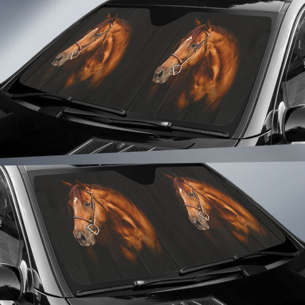 Amazing Gift Ideas Horse Print Car Auto Sun Shades