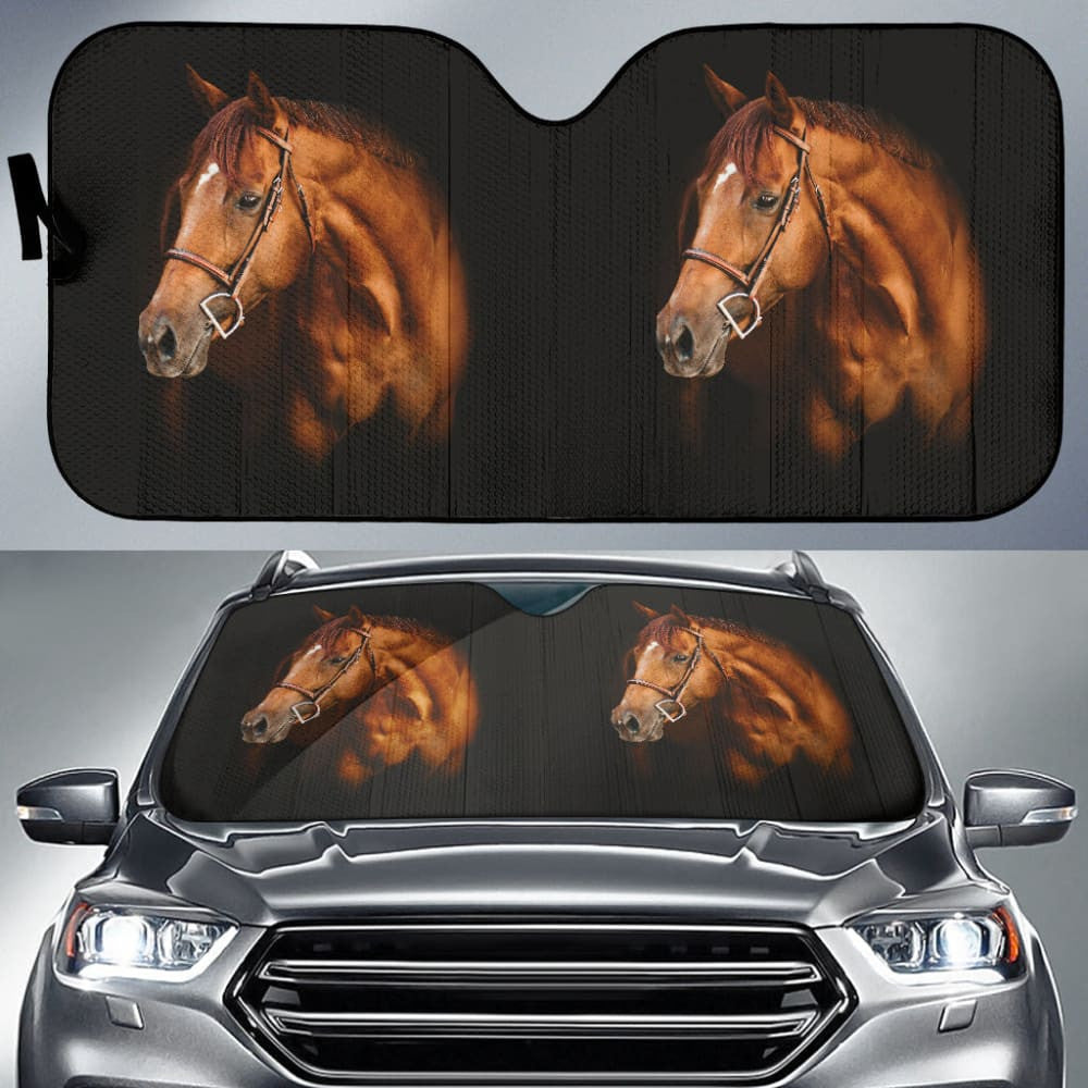 Amazing Gift Ideas Horse Print Car Auto Sun Shades