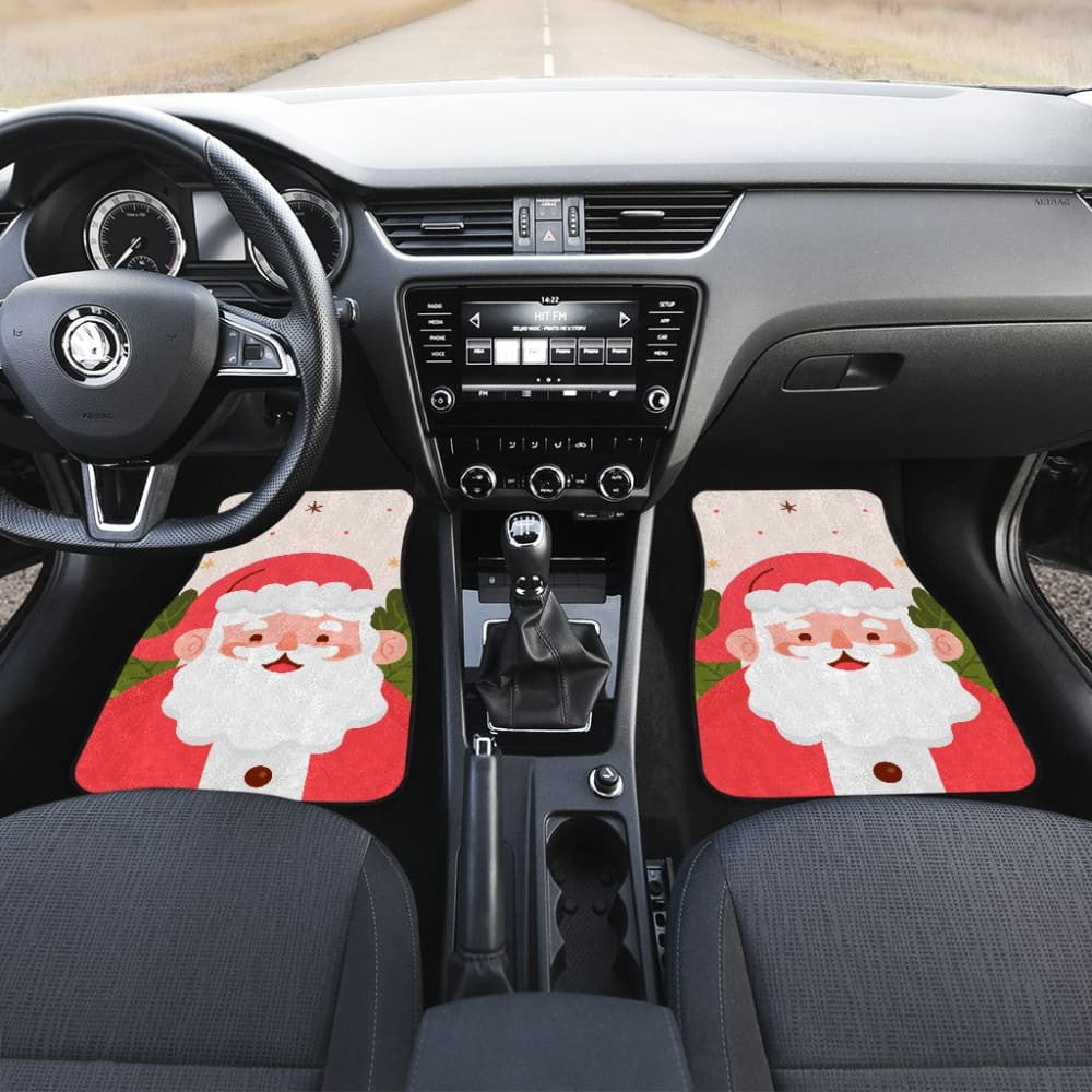 Cute Christmas Santa Claus Car Floor Mats