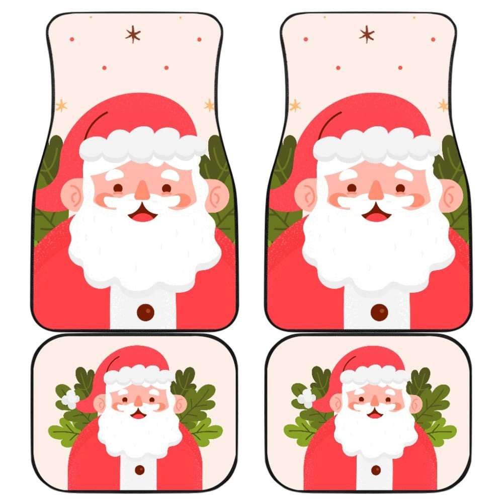 Cute Christmas Santa Claus Car Floor Mats