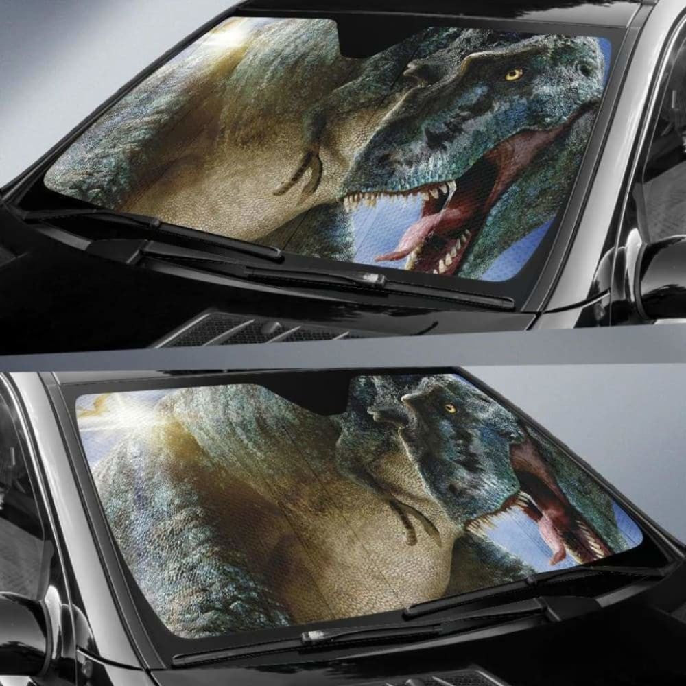 Tyrannosaurus Dinosaurs Jurassic Car Auto Sun Shades
