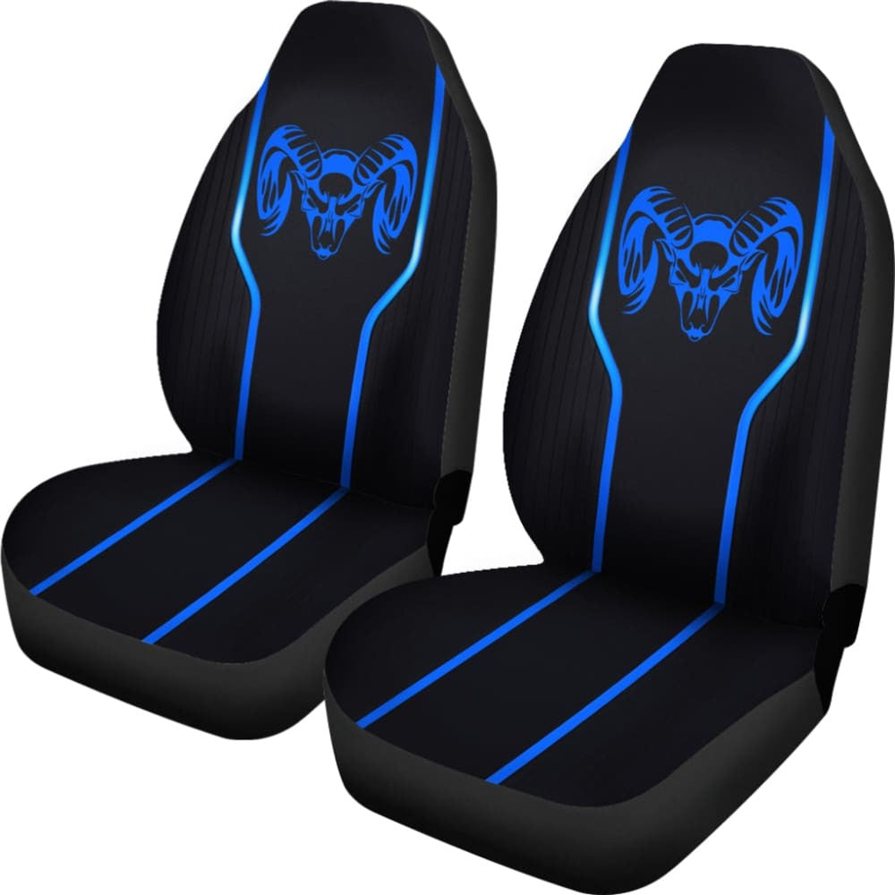 Amazing Black And Blue Dodge Ram Car Seat Covers Custom