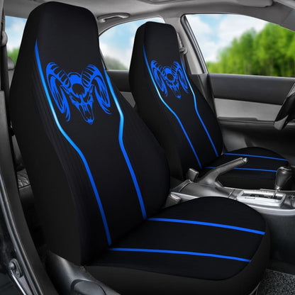 Amazing Black And Blue Dodge Ram Car Seat Covers Custom
