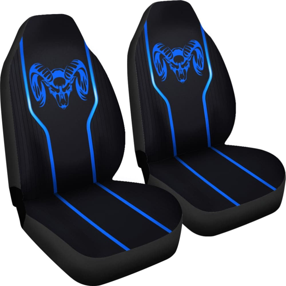 Amazing Black And Blue Dodge Ram Car Seat Covers Custom