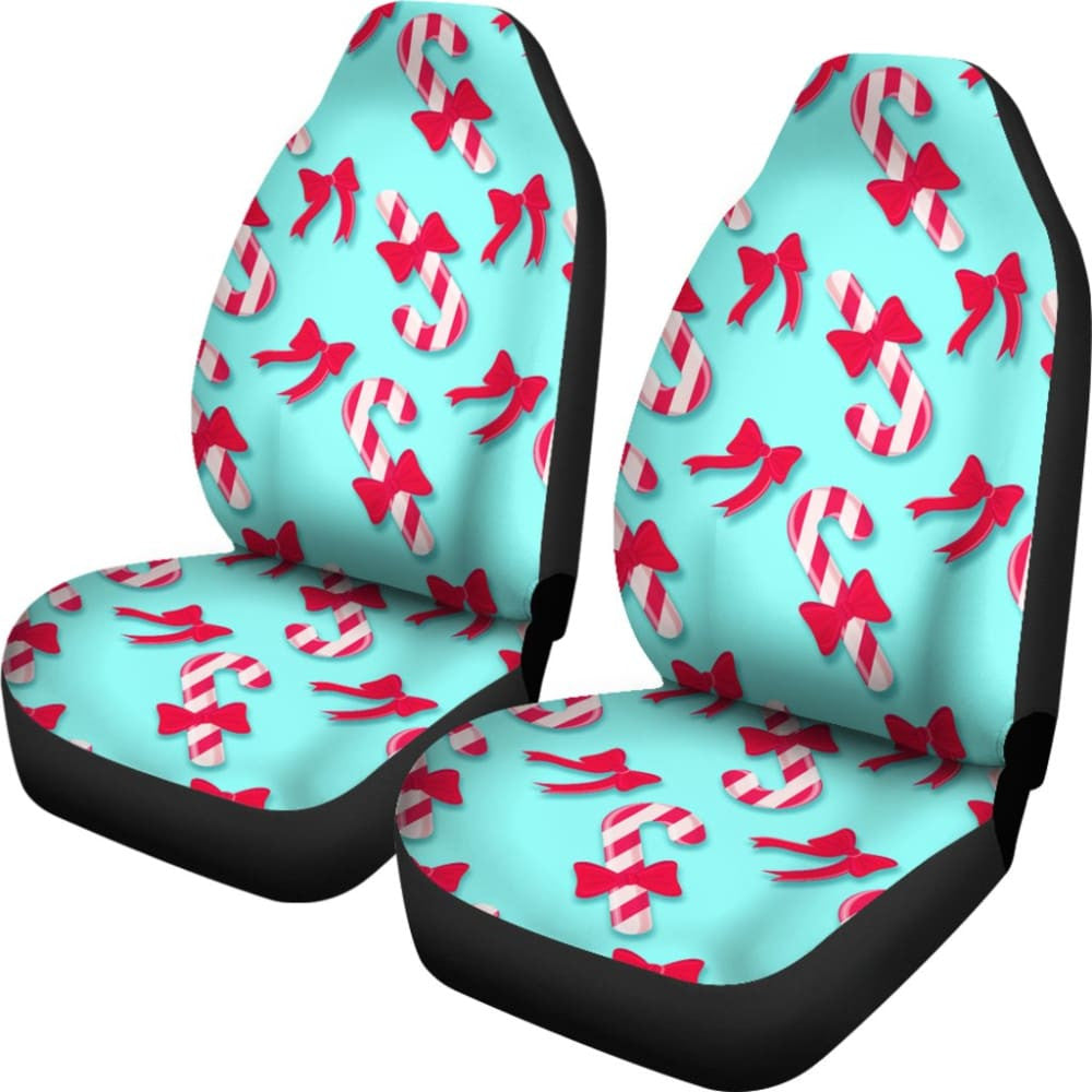 Amazing Candy Cane Xmas Gift Idea Car Seat Covers