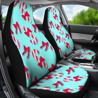 Amazing Candy Cane Xmas Gift Idea Car Seat Covers