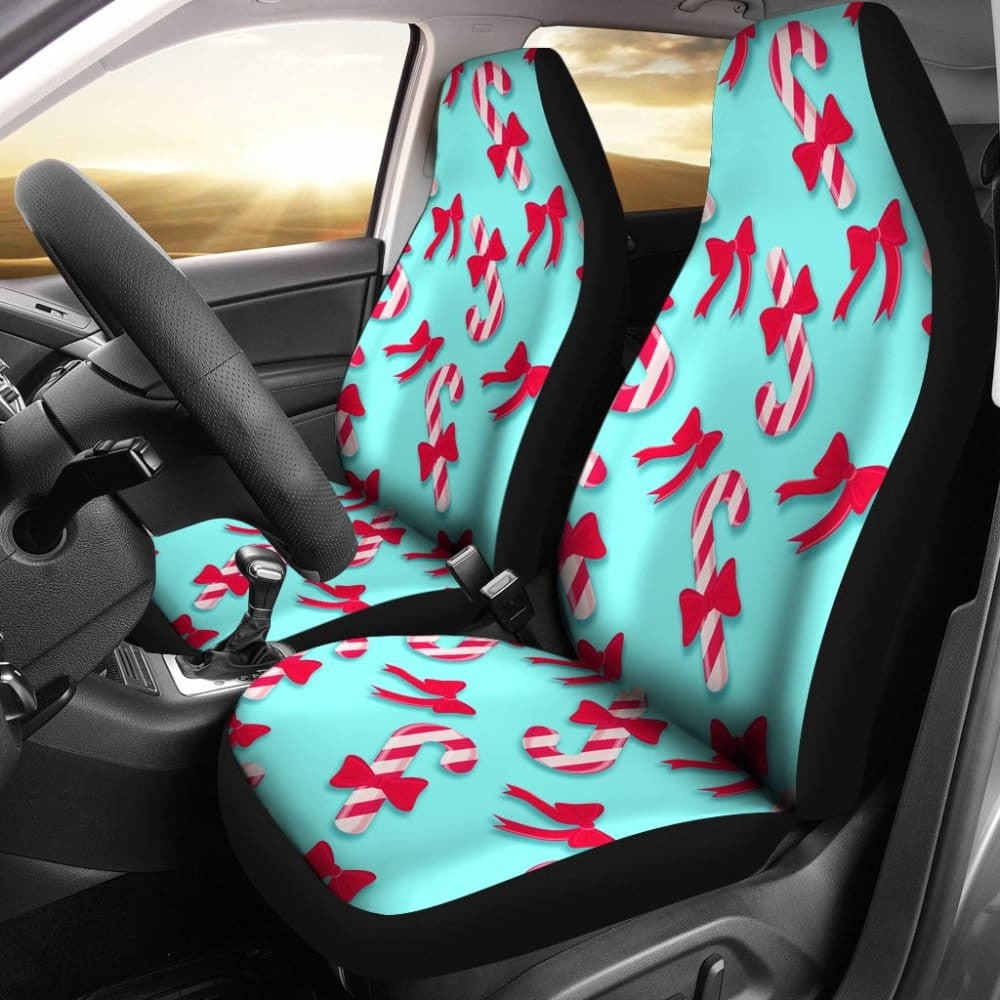 Amazing Candy Cane Xmas Gift Idea Car Seat Covers