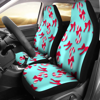 Amazing Candy Cane Xmas Gift Idea Car Seat Covers