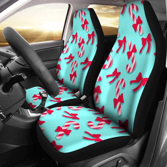 Amazing Candy Cane Xmas Gift Idea Car Seat Covers