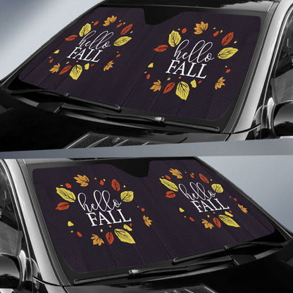 Sweet Car Decoration Hello Fall Car Auto Sun Shades