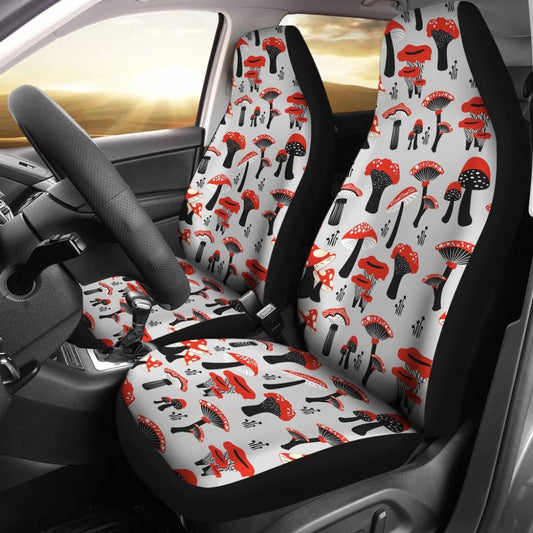 Mushroom Art Print Car Seat Covers