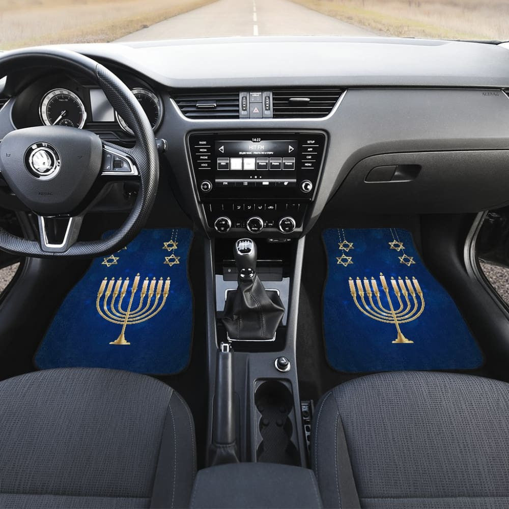 Amazing Hanukkah Pattern Print Car Floor Mats