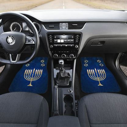 Amazing Hanukkah Pattern Print Car Floor Mats