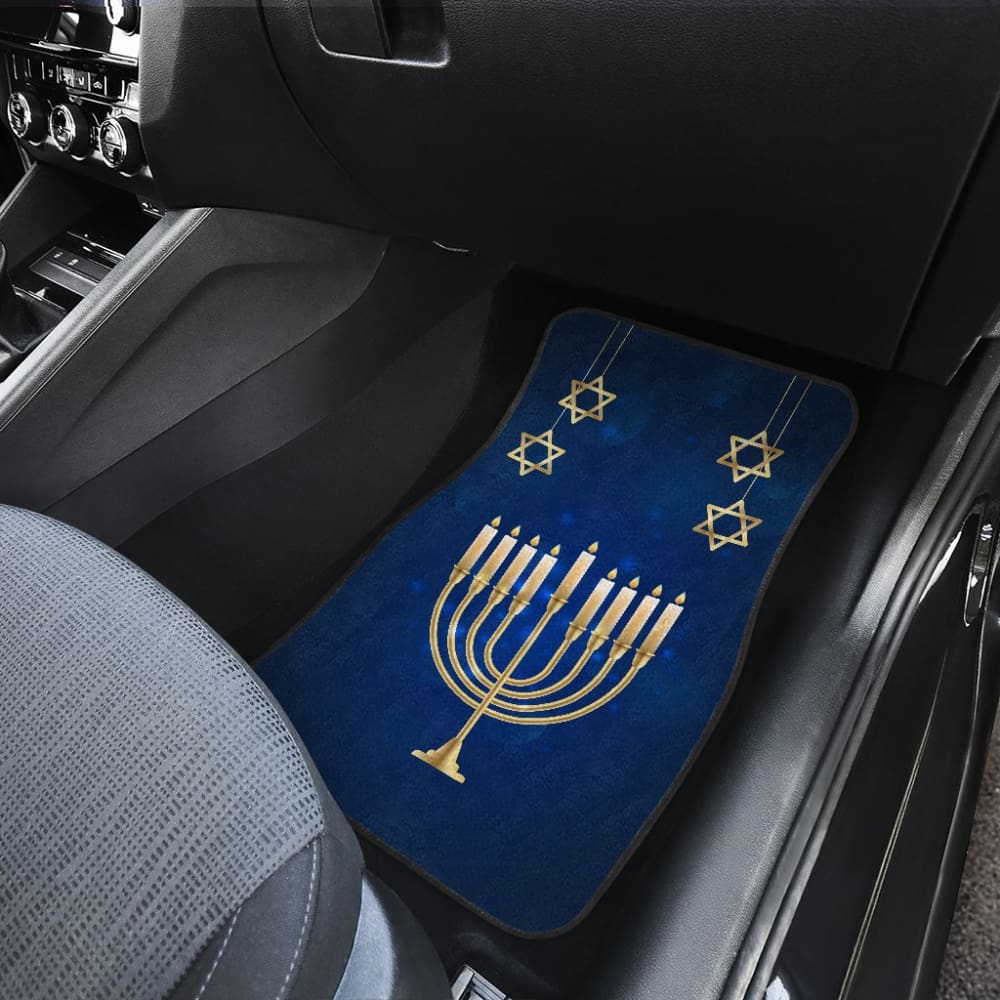 Amazing Hanukkah Pattern Print Car Floor Mats