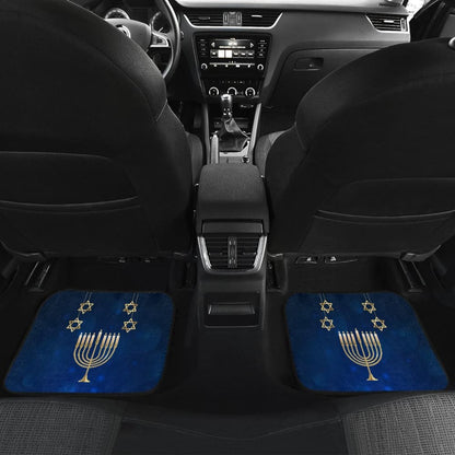 Amazing Hanukkah Pattern Print Car Floor Mats
