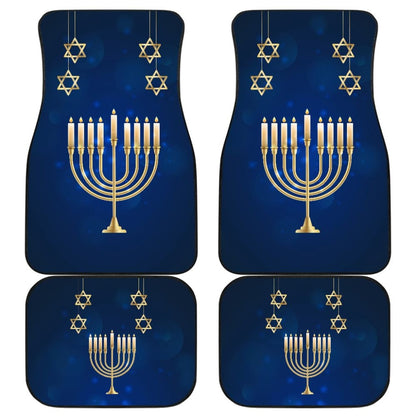 Amazing Hanukkah Pattern Print Car Floor Mats