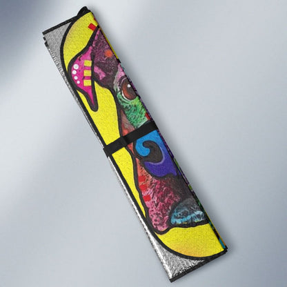 Colorful Pitbull Cute Pitbulls Dog Lover Car Auto Sun Shades