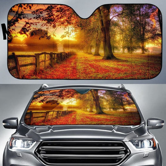 Autumn Art Car Sun Shade