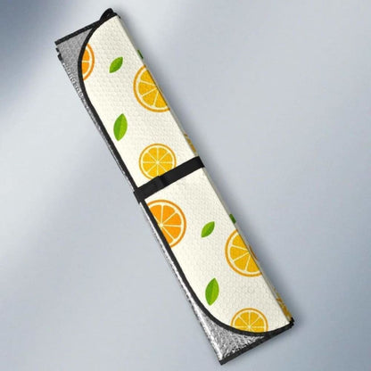 Oranges Leaves Pattern Car Auto Sun Shades