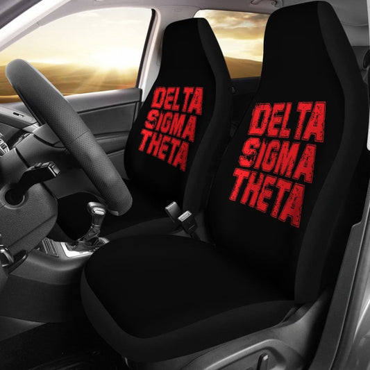 Delta Sigma Theta Grunge Style Car Seat Covers